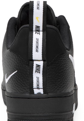 Nike Air Force 1 LV8 Overbranding Black Low Utility AJ7747-001 Mens Size 12