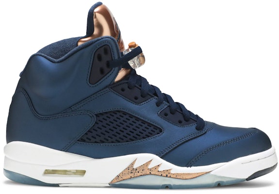 White blue and gold jordan 5 Outlet