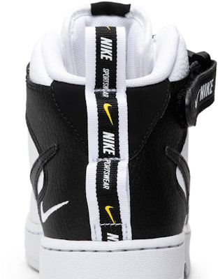 Nike Air Force 1 Mid '07 LV8 'White Black' 804609-103 - KICKS CREW