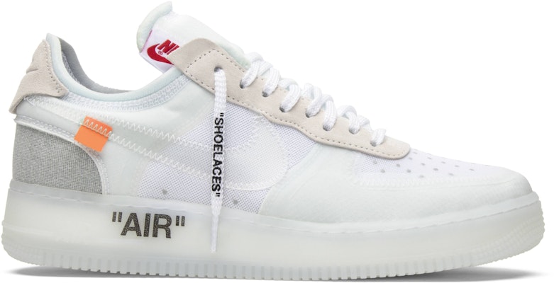 THE TEN NIKE AIR FORCE 1 LOW OFF-WHITEボルトカラーサイズ