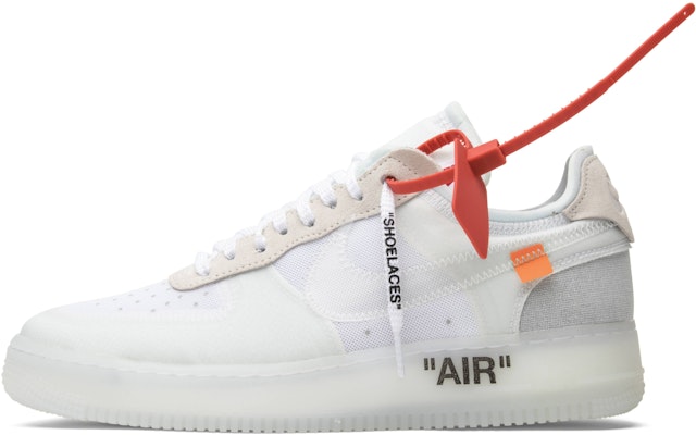 THE TEN AIR FORCE 1 low off white