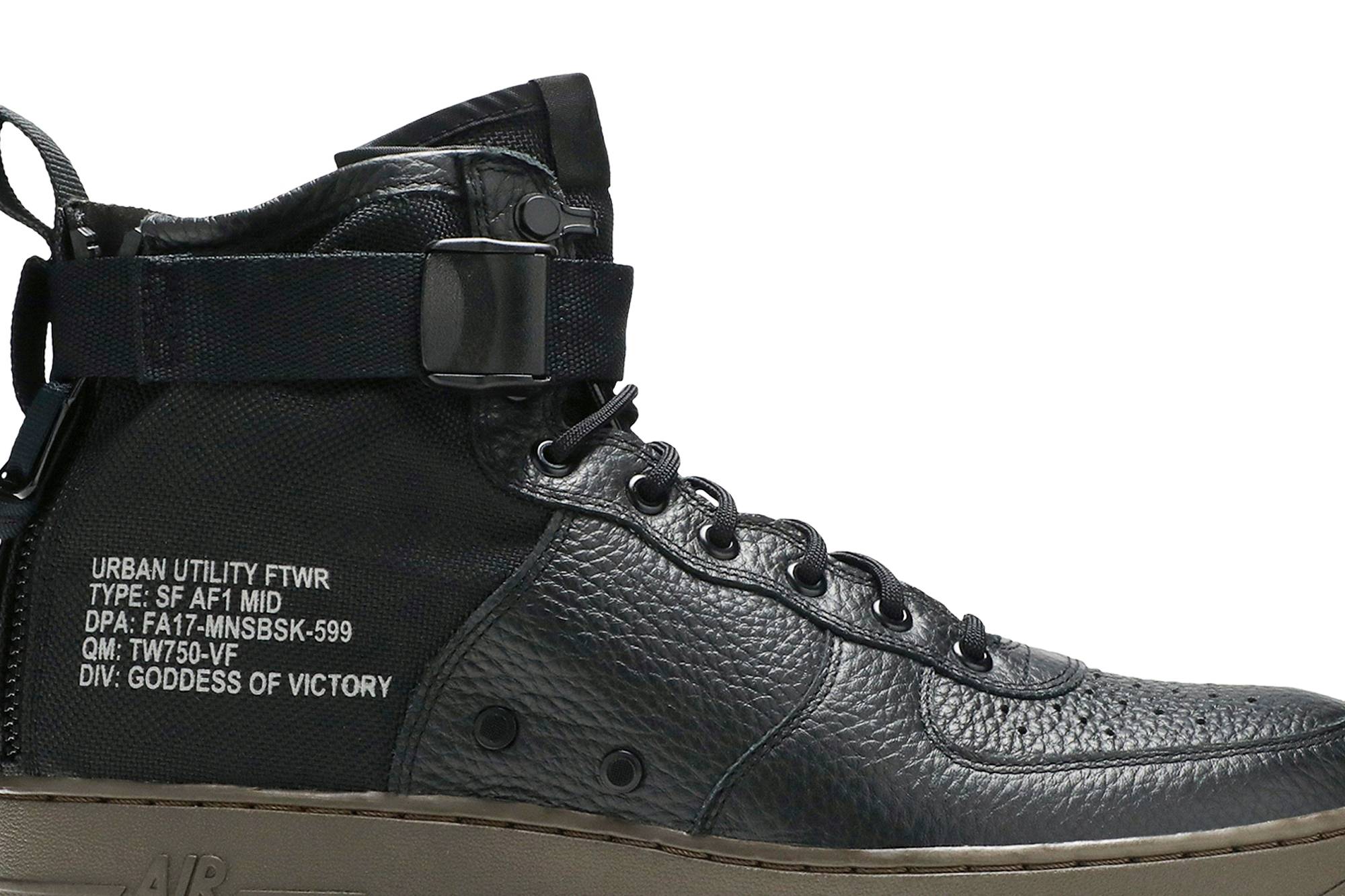 Nike SF Air Force 1 Mid Black Dark 'Hazel' - 917753-002 - Novelship