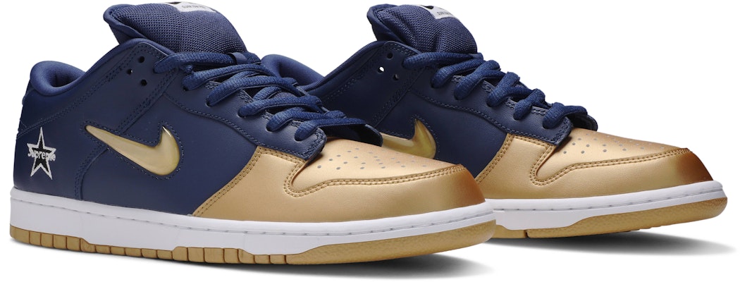 Supreme x Nike SB Dunk Low QS 'Metallic Gold' - CK3480-700 - Novelship