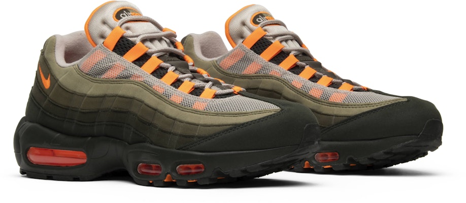 Olive green and top orange air max 95