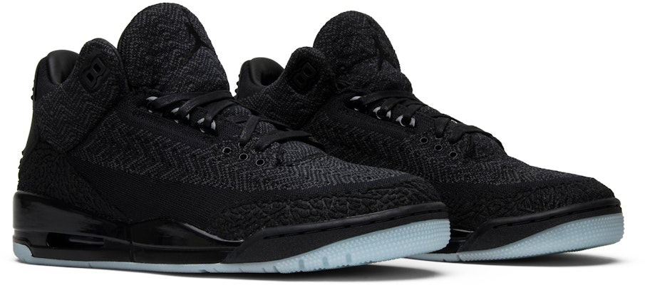 Jordan 3 2025 black flyknit