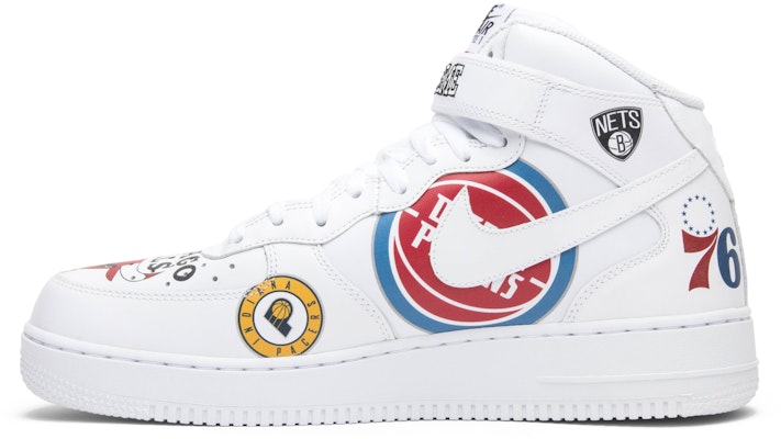 Supreme x NBA x Nike Air Force 1 Mid 07 'White'