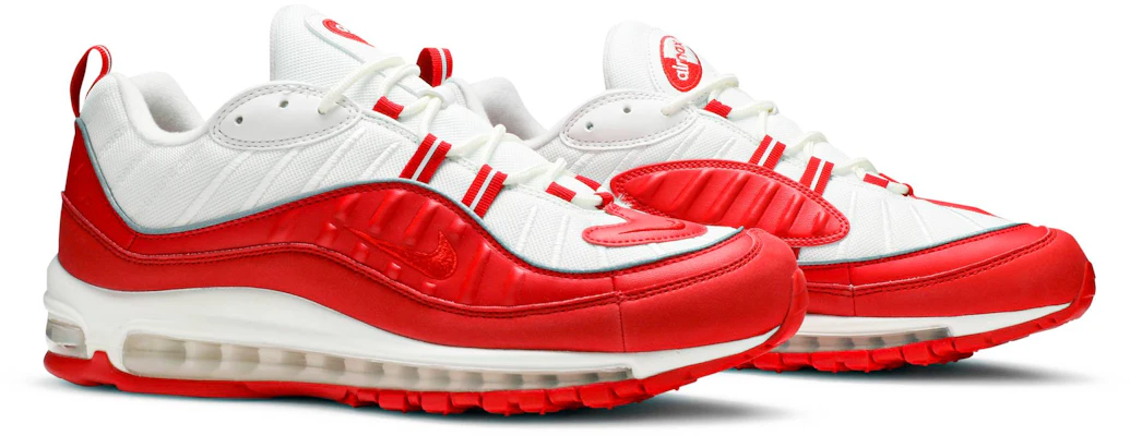 Air max 98 red white best sale