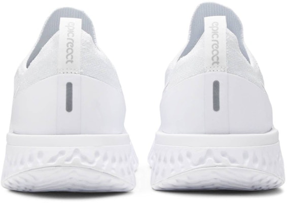 Nike epic react sales flyknit true white