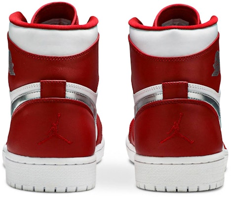 Air jordan 1 top retro high silver medal