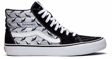 Supreme x Vans Sk8-Hi Pro 'Diamond Plate Black White' VN0A45JDTEB