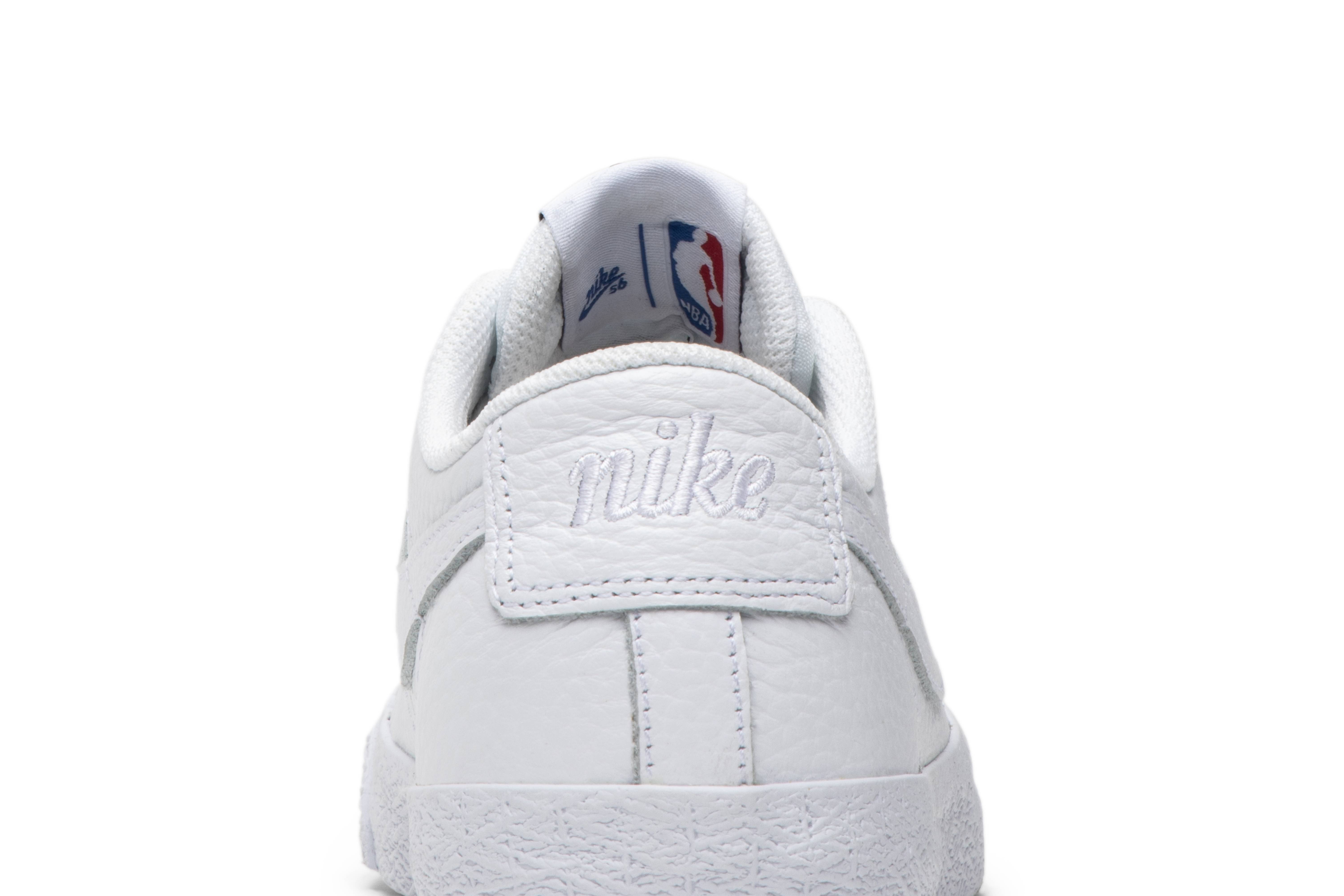 nike sb blazer low nba white