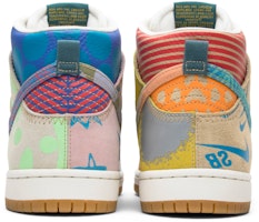 토마스 캠벨 x 나이키 SB 덩크 하이 프로 '왓 더' (스페셜 박스) 918321-381-SB/918321-381 Details for 토마스 캠벨 x 나이키 SB 덩크 하이 프로 '왓 더' (스페셜 박스) 918321-381-SB/918321-381