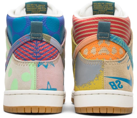 Thomas Campbell x Nike SB Dunk High Pro 'What The' (Kotak Istimewa) 918321-381-SB Details for Thomas Campbell x Nike SB Dunk High Pro 'What The' (Kotak Istimewa) 918321-381-SB