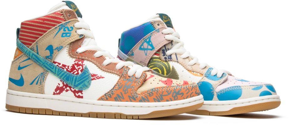 Thomas Campbell x Nike SB Dunk High Pro 'What The' (Kotak Istimewa) 918321-381-SB Cheap Thomas Campbell x Nike SB Dunk High Pro 'What The' (Kotak Istimewa) 918321-381-SB