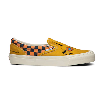 Vans Slip ‘On Ralph Steadman Checkerboard Orange