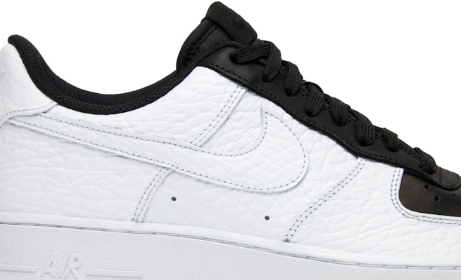 Nike air force best sale half black half white