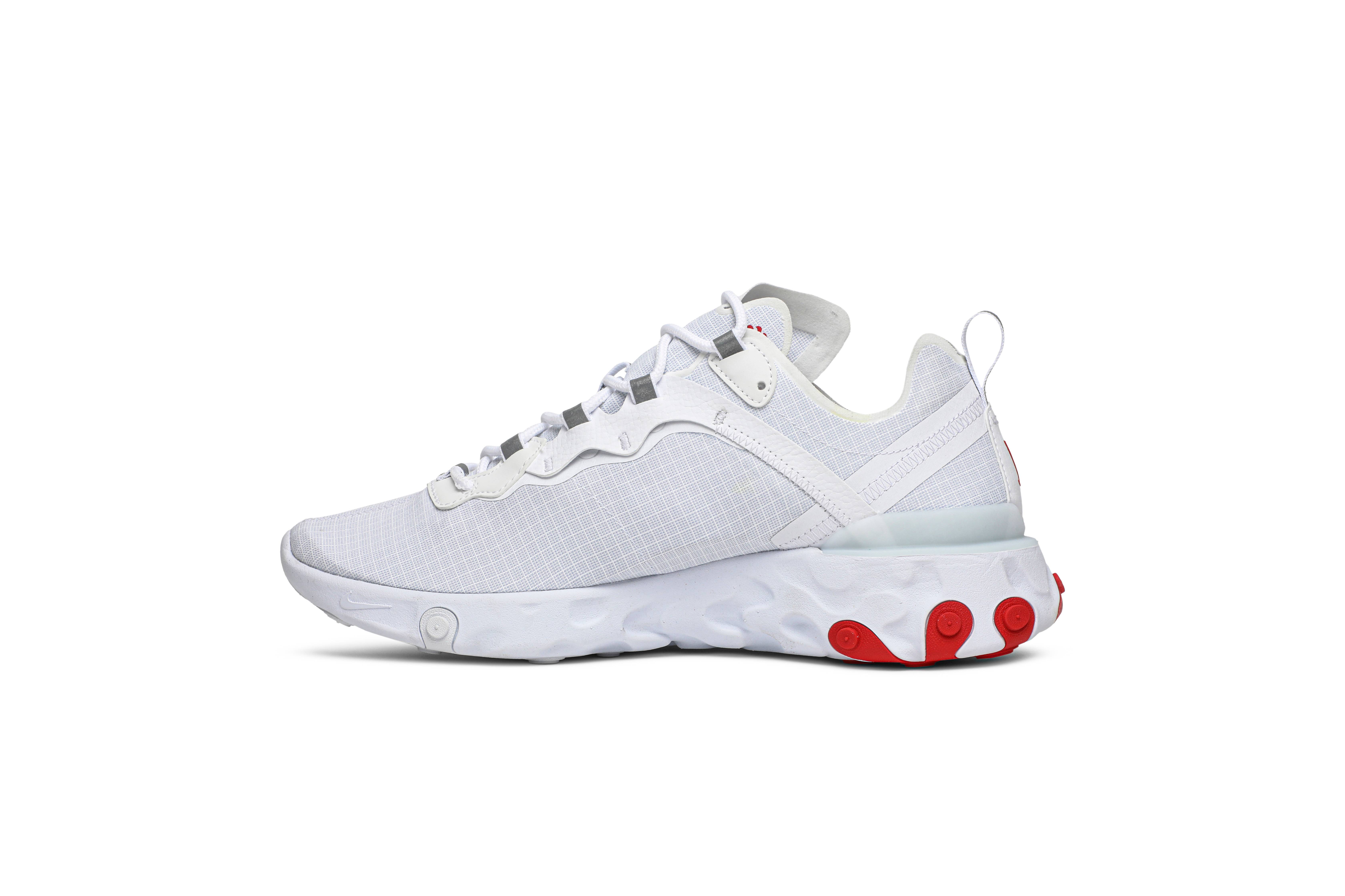 nike react element 55 white red blue