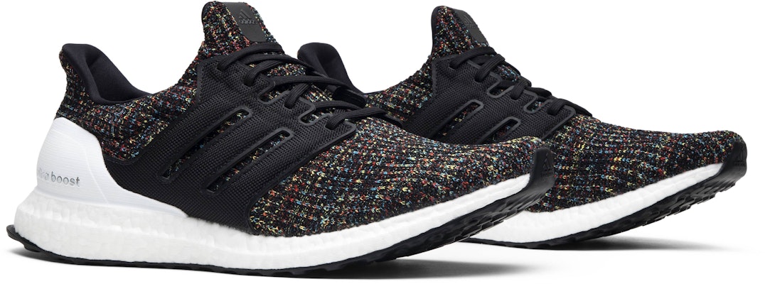 Adidas ultra boost 4.0 black multi-color white heel cage best sale
