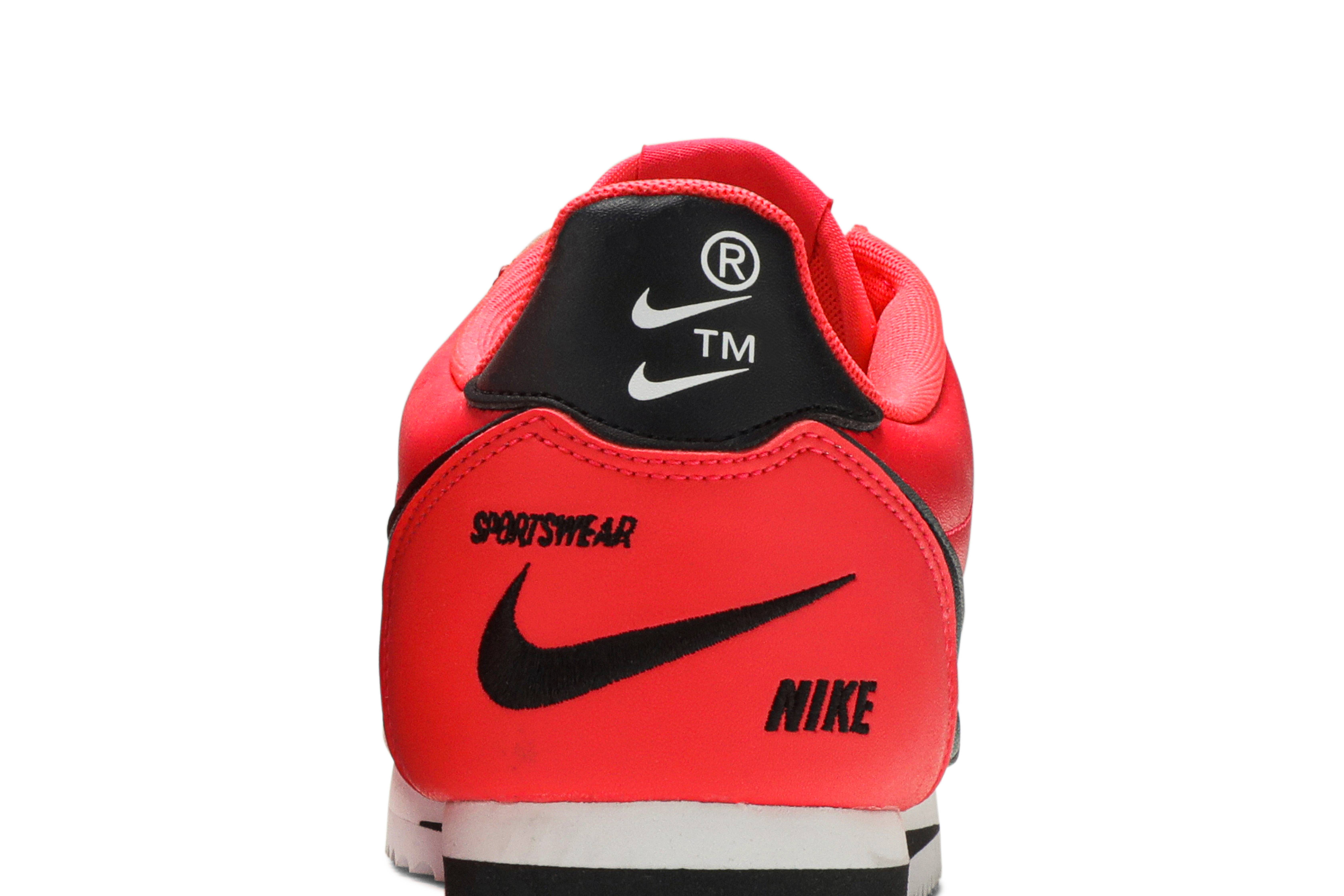 nike cortez overbranding