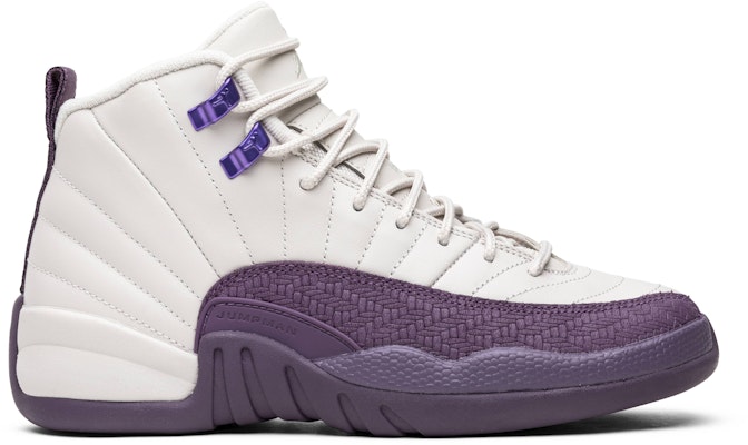 Purple and 2025 white 12 jordans