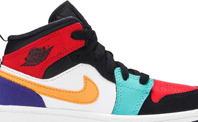 Preschool Air Jordan 1 Mid Bred Multi Color 640734 125 640734