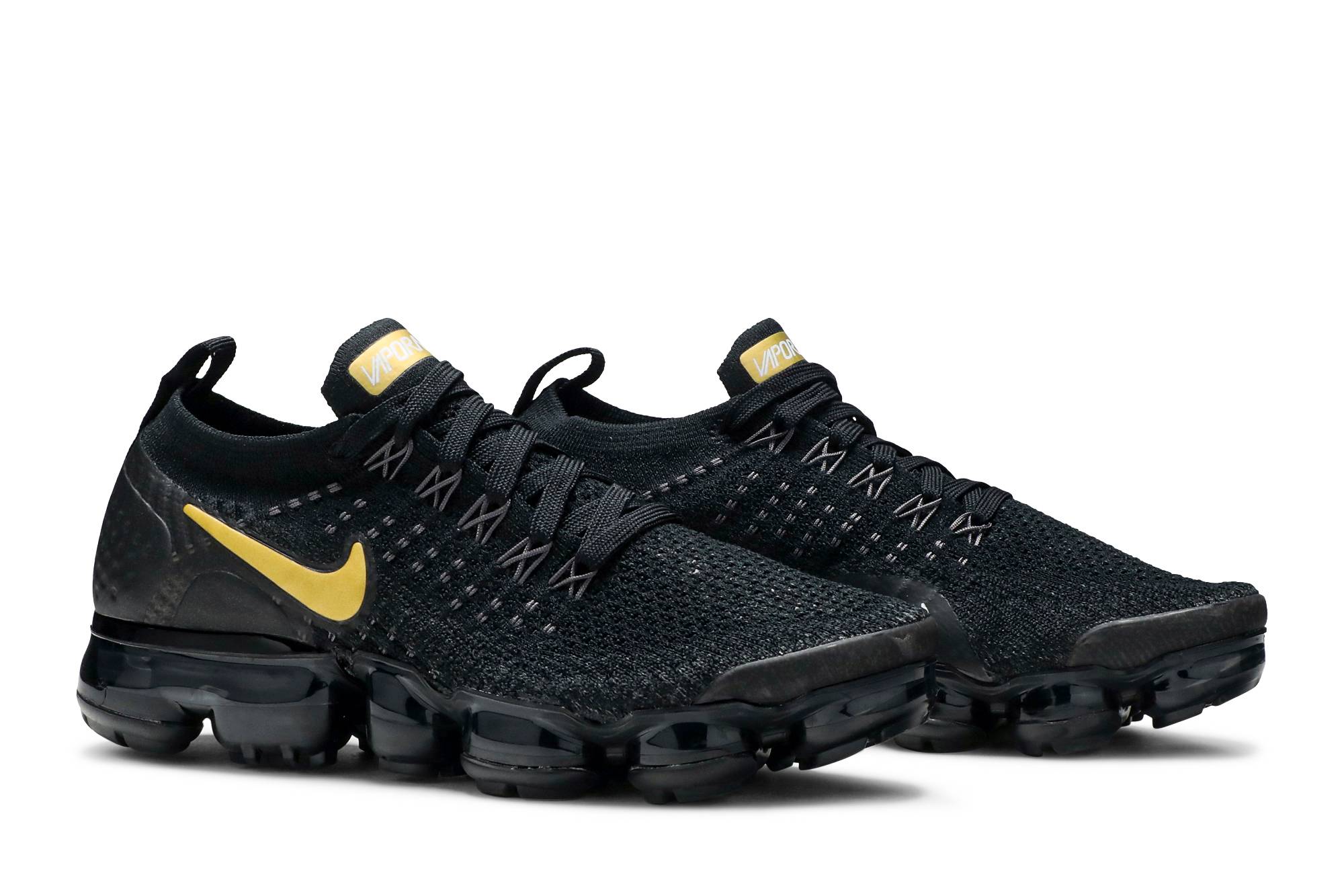 vapormax 2 black and gold