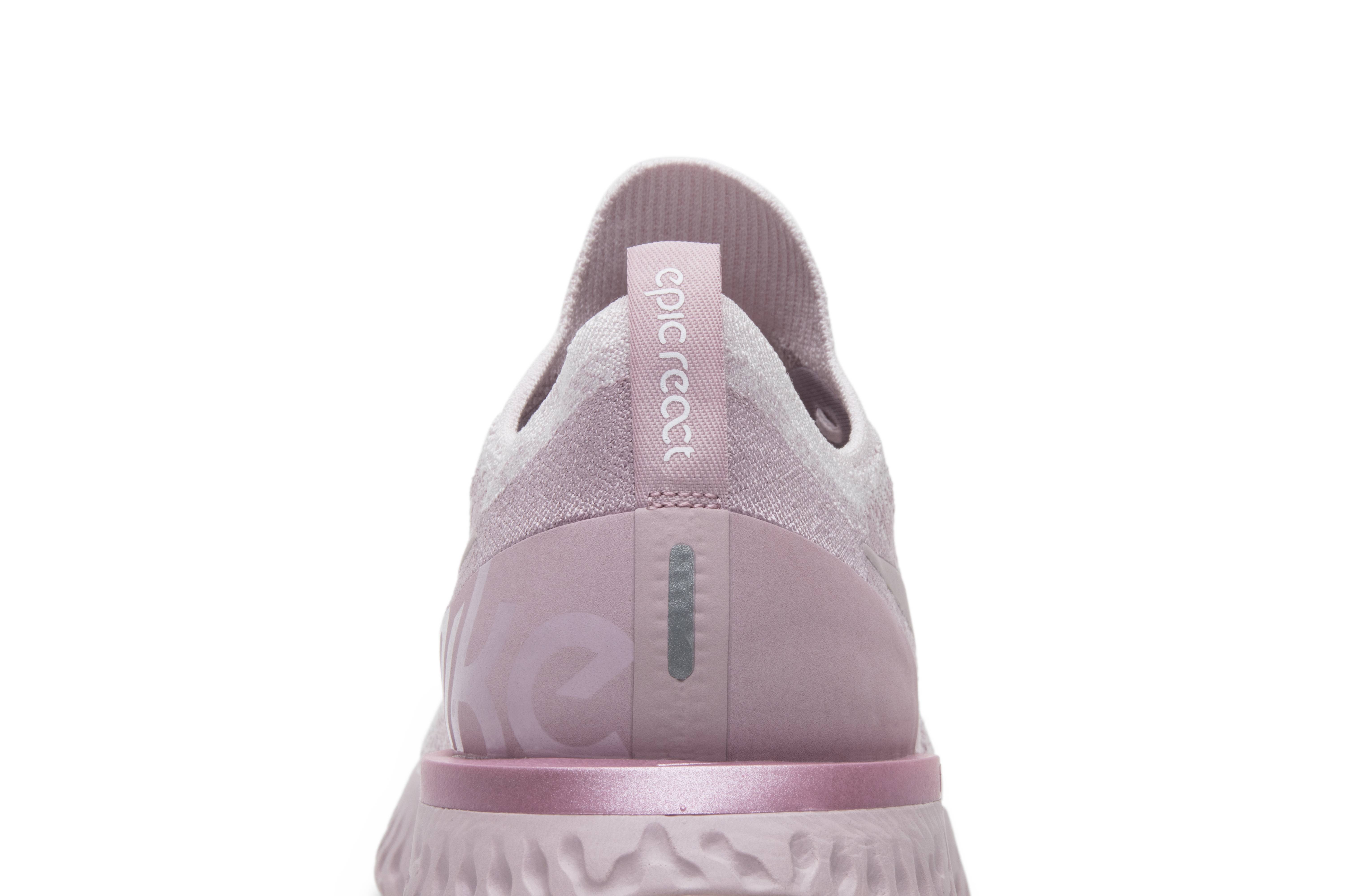 nike epic react flyknit pearl pink
