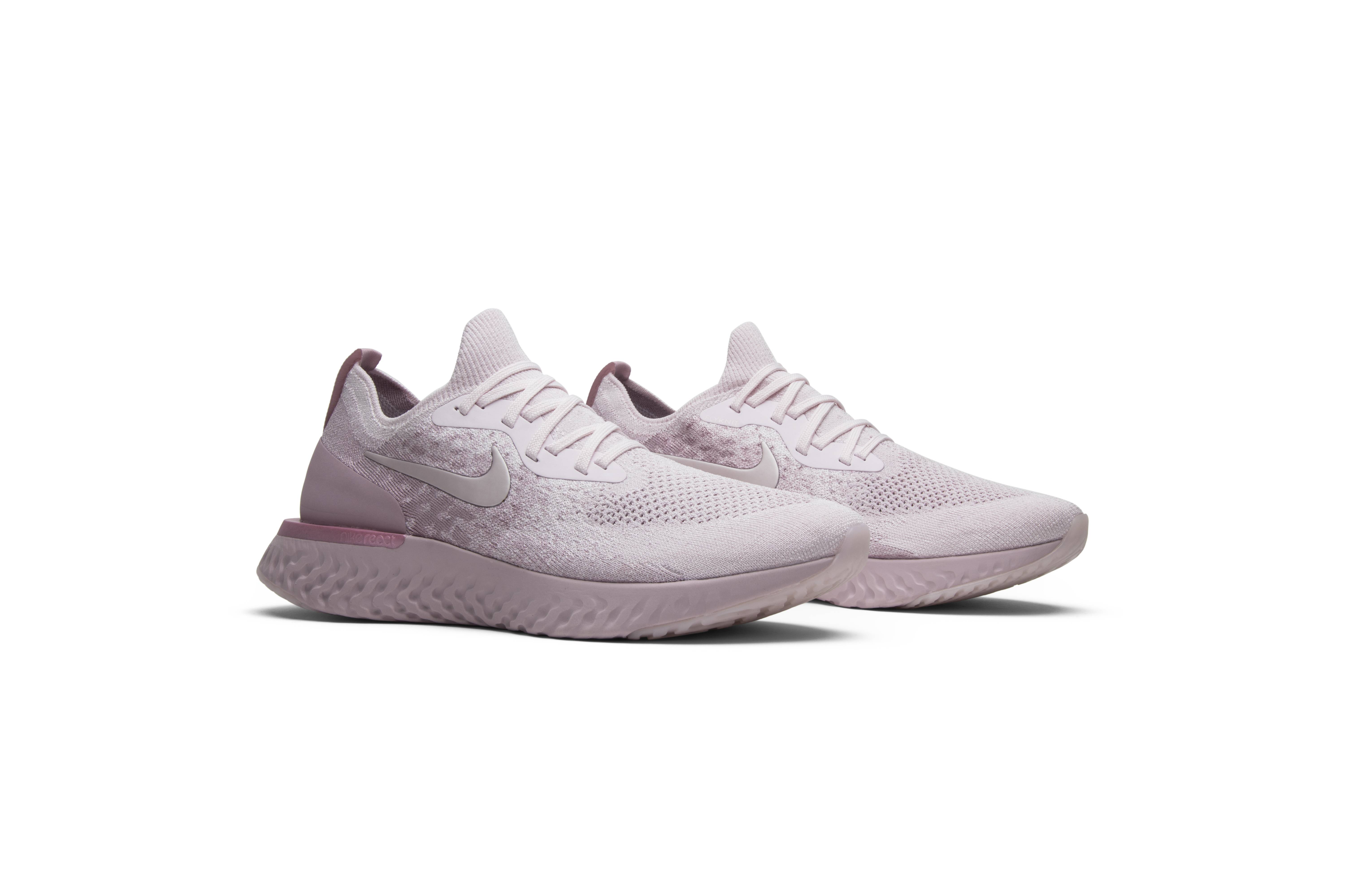 nike epic react flyknit pearl pink