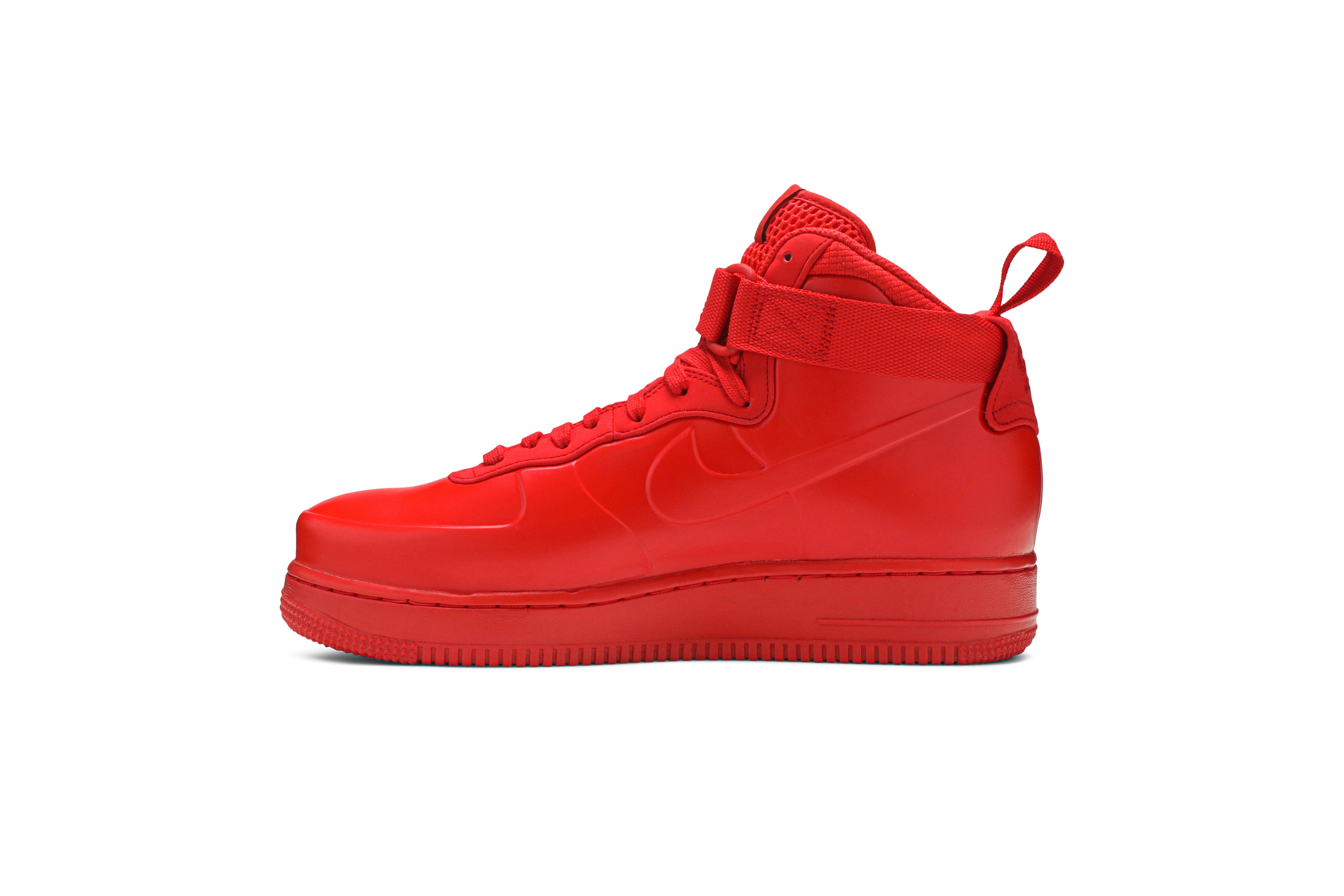 red foamposite air force 1