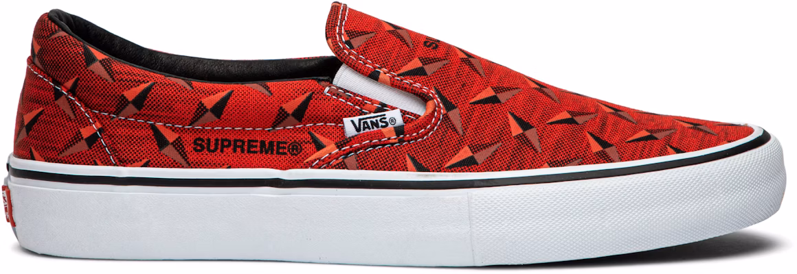 Supreme x Vans Classic Slip-On Pro 'Diamond Plate Red' VN0A347VTEH Buy Supreme x Vans Classic Slip-On Pro 'Diamond Plate Red' VN0A347VTEH