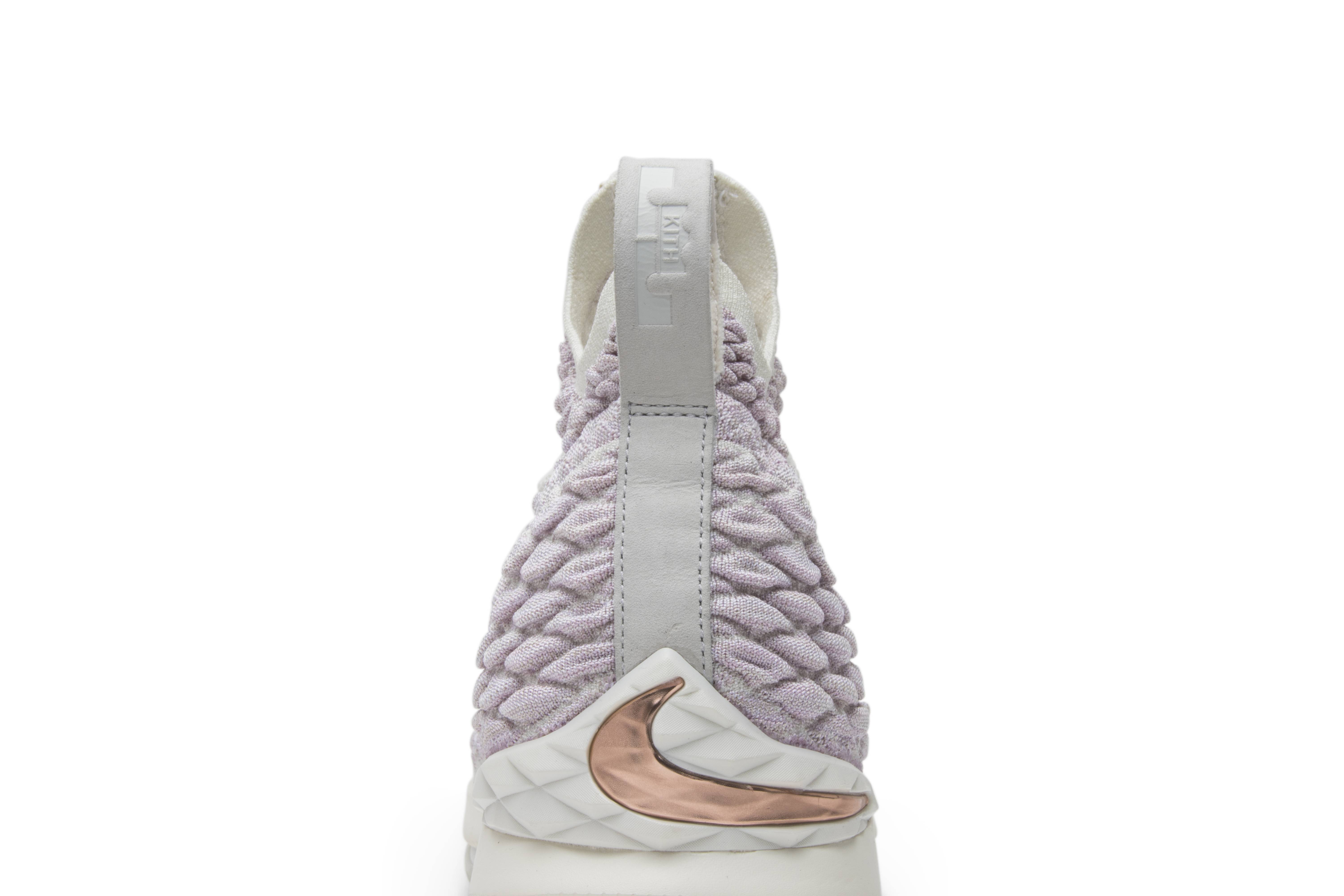 kith rose gold lebron 15