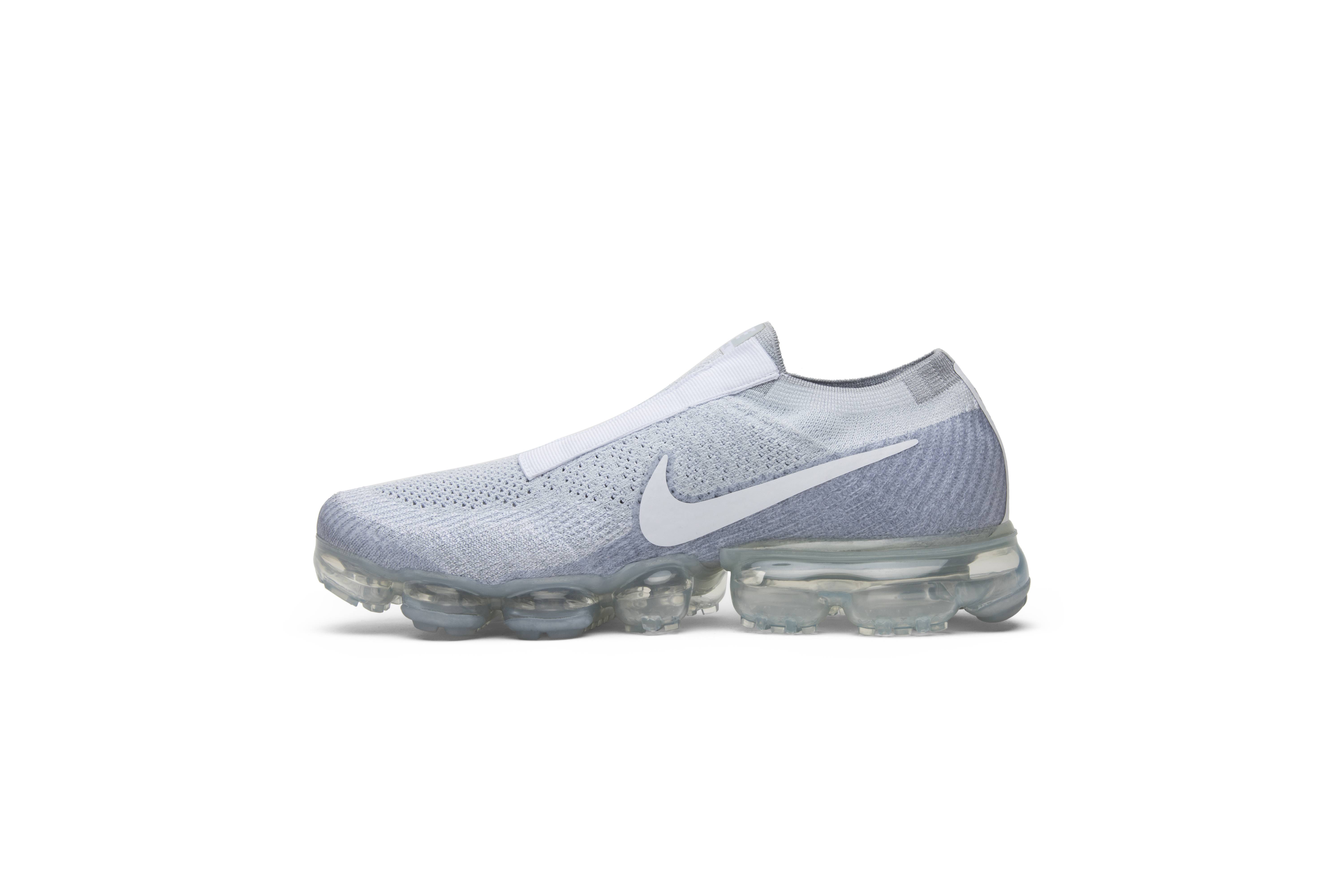 vapormax laceless pure platinum