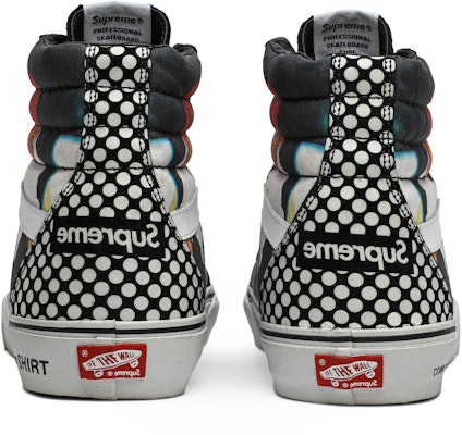 Comme des Garçons x Supreme x Vans SK8-Hi Reissue 'Harold Hunter' Sneakers VN-0QG2EG7 Details for Comme des Garçons x Supreme x Vans SK8-Hi Reissue 'Harold Hunter' Sneakers VN-0QG2EG7