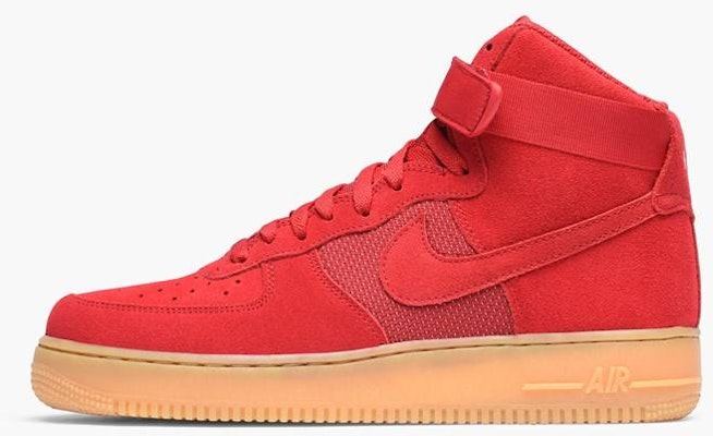 Air force 1 clearance high red gum