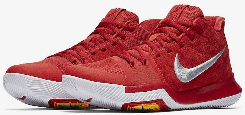 Kyrie 3 red shop suede