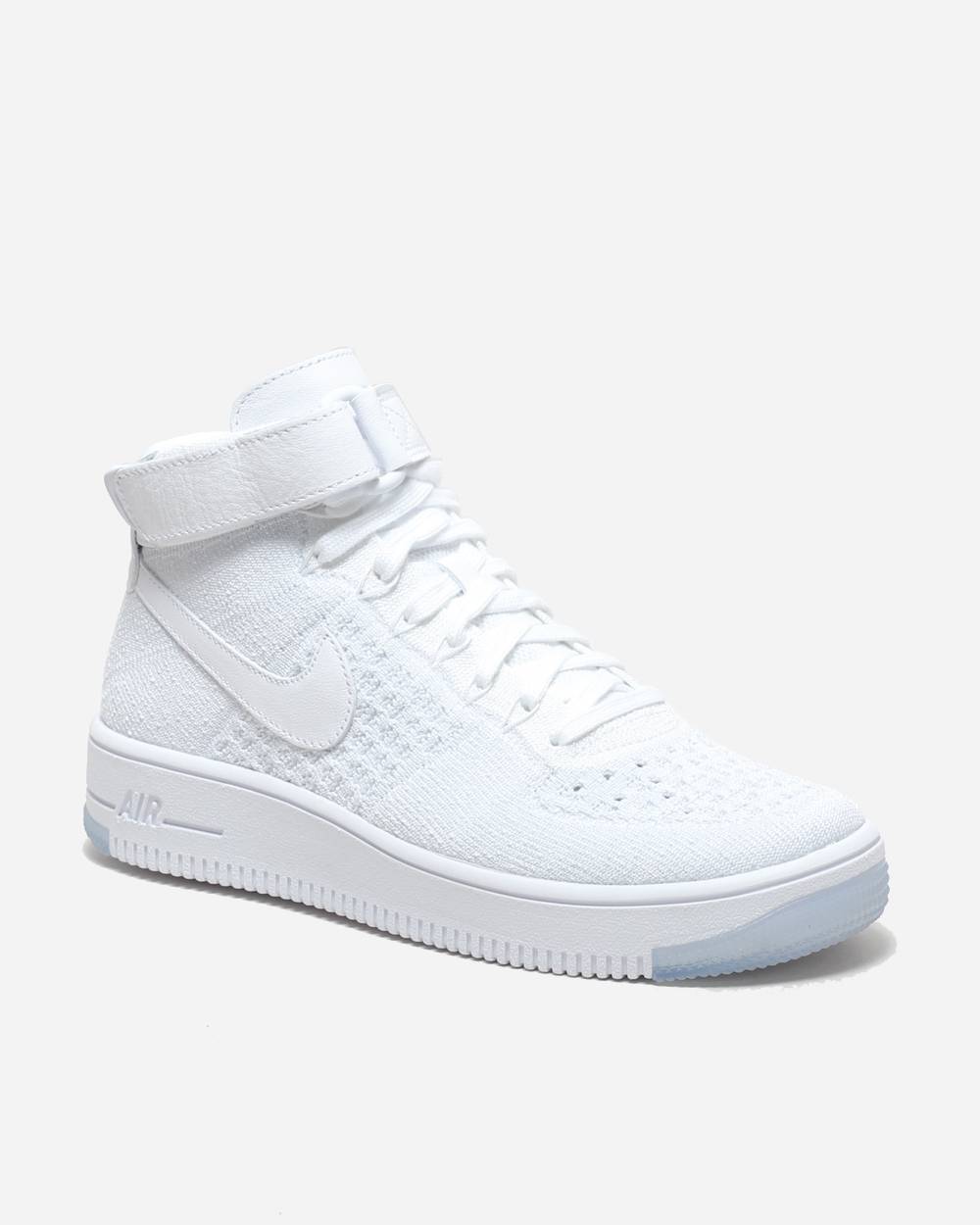 (W) Nike Air Force 1 Flyknit Triple White 圖 2