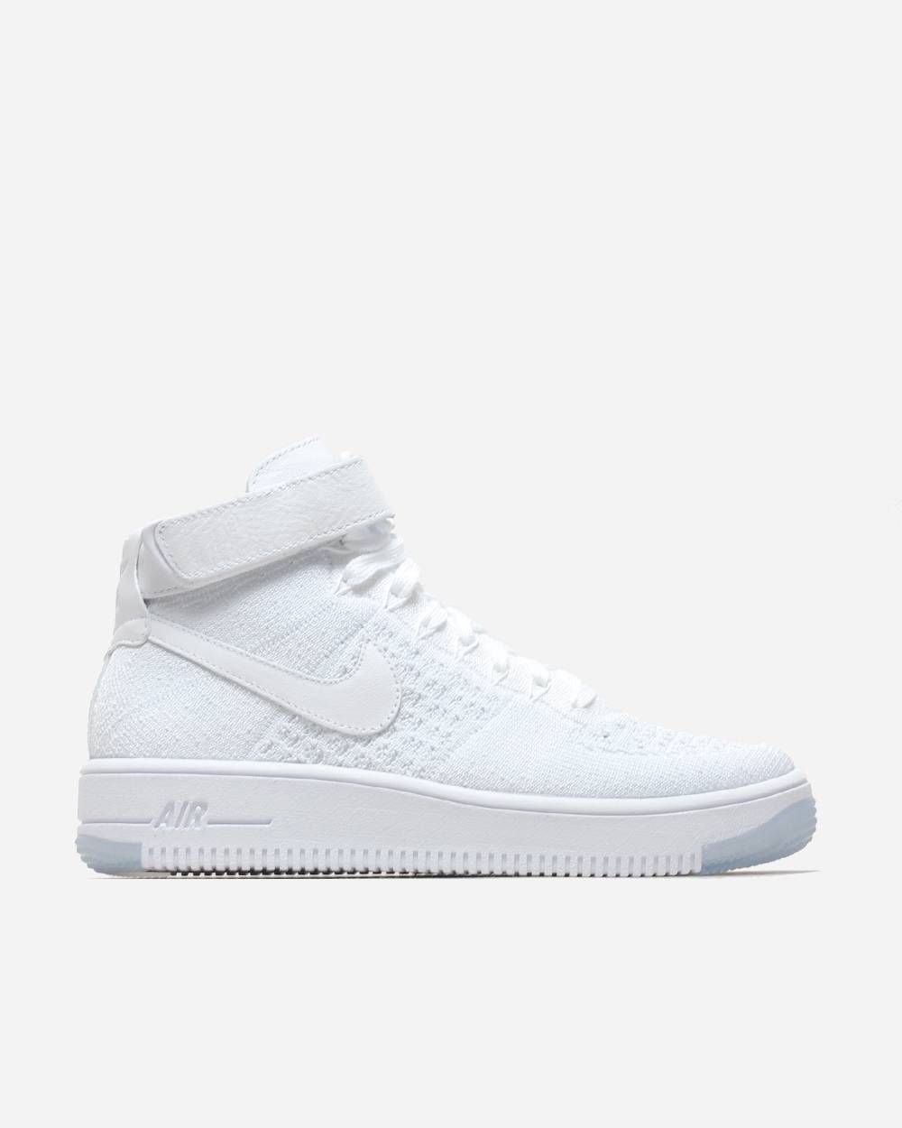 (W) Nike Air Force 1 Flyknit Triple White 圖 3