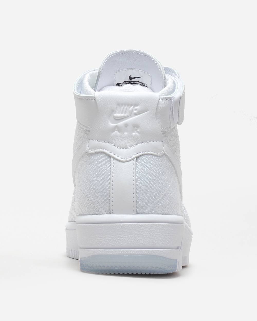 (W) Nike Air Force 1 Flyknit Triple White 圖 4