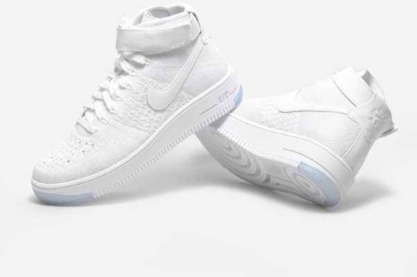 Buy Women Nike Air Force 1 Flyknit Triple White 818018 100 Novelship