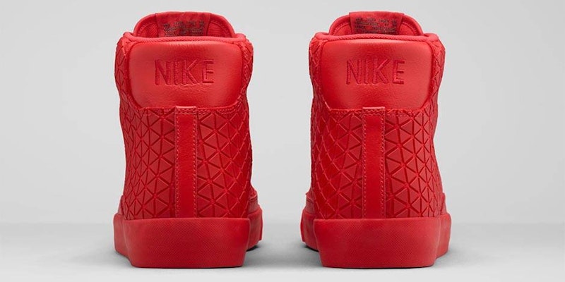 Nike SB Blazer Metric Red 744419-600 Details for Nike SB Blazer Metric Red 744419-600