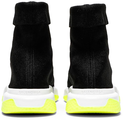 Balenciaga Speed Trainer Cuffed 'Hitam Kuning' 534379 W1GV0 1006 Details for Balenciaga Speed Trainer Cuffed 'Hitam Kuning' 534379 W1GV0 1006