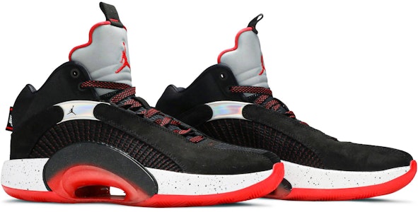 Air Jordan 35 'Bred' Lelaki Hitam Merah CQ4227-030/CQ4228-030 Cheap Air Jordan 35 'Bred' Lelaki Hitam Merah CQ4227-030/CQ4228-030