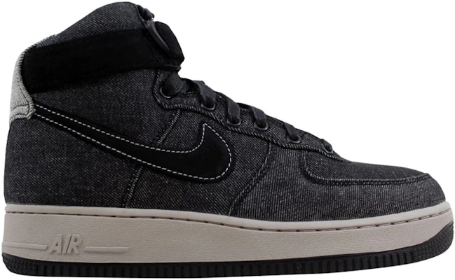 Nike air force 2025 1 black denim