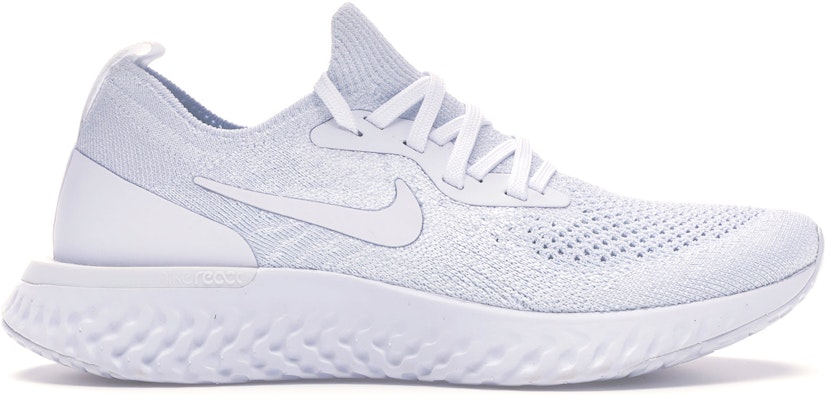 White nike 2025 epic react flyknit