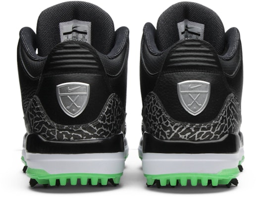 Air Jordan 3 Retro Golf Black Green Glow AJ3783-001 Details for Air Jordan 3 Retro Golf Black Green Glow AJ3783-001