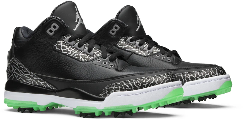 Air Jordan 3 Retro Golf Black Green Glow AJ3783-001 Cheap Air Jordan 3 Retro Golf Black Green Glow AJ3783-001