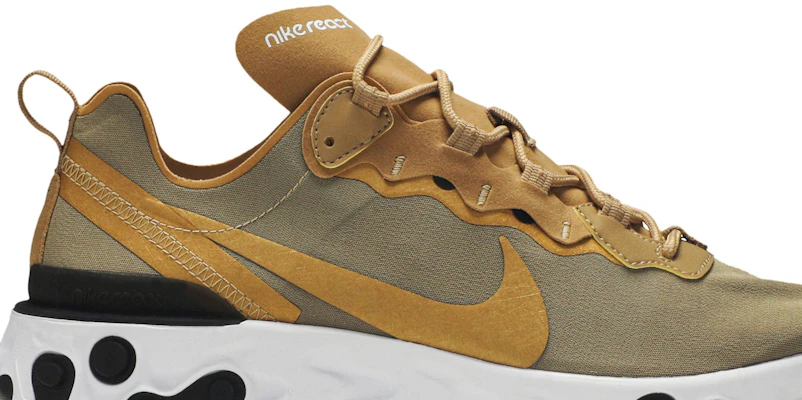 Gold nike react element best sale 55