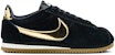 (W) Nike Classic Cortez Hitam Emas Metalik Gum 902856-014