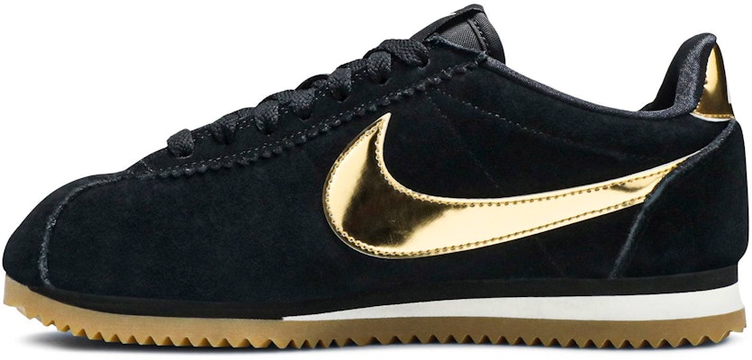 (Women) Nike Classic Cortez Black Metallic Gold Gum 902856-014 Lookbook (Women) Nike Classic Cortez Black Metallic Gold Gum 902856-014