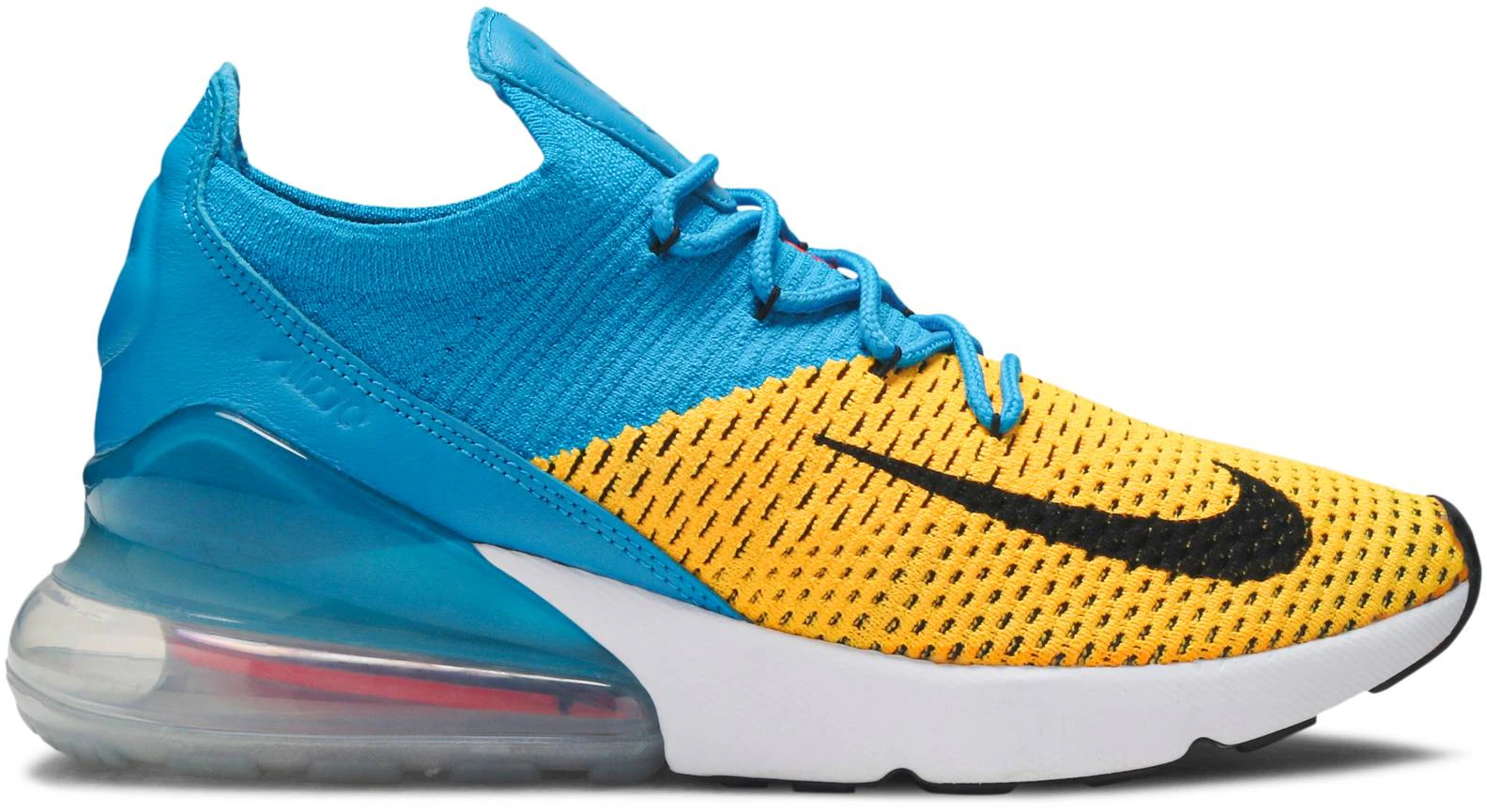 Nike Air Max 270 Flyknit Laser Orange Blue Orbit AO1023 800